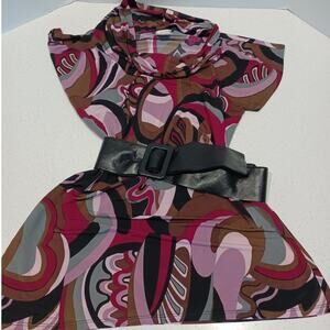 Studio Y Beautiful Women's Blouse Pink/Black Size M